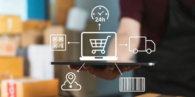 E-commerce fulfillment process 24h processing delivery