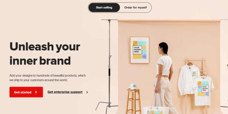 Printful print-on-demand unleash your inner brand custom merchandise studio