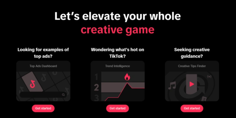 TikTok creative ads top trend intelligence creative tips finder