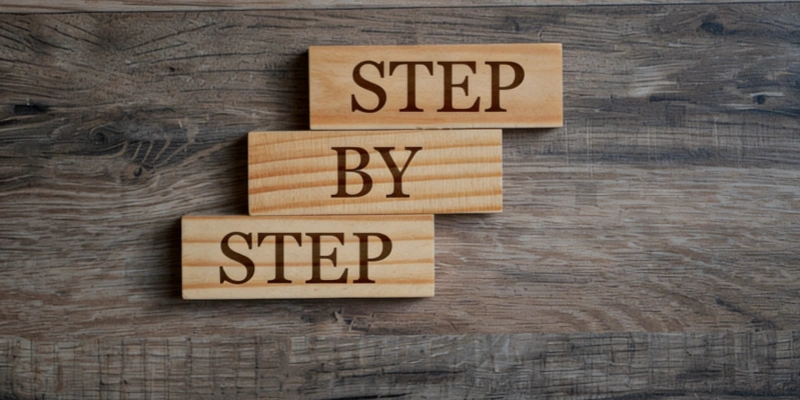 Step by Step wooden blocks process guide