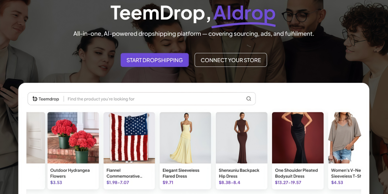 TeemDrop AIdrop all-in-one ai-powered dropshipping platform