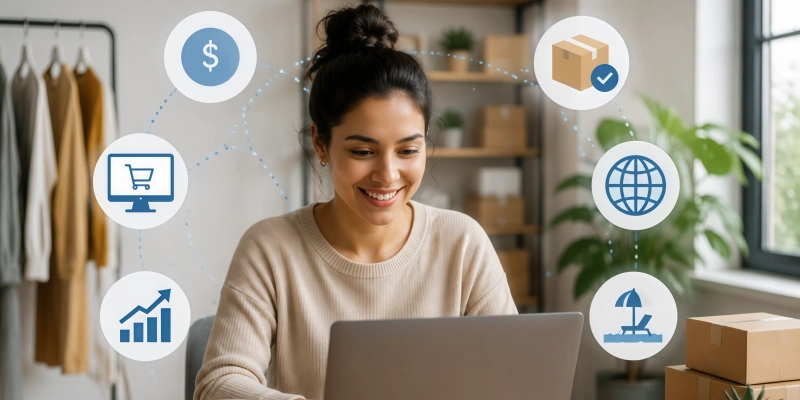 TeemDrop successful dropshipping business benefits e-commerce growth freedom