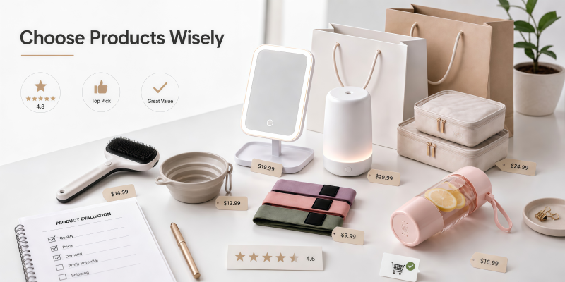 Choose products wisely dropshipping product selection