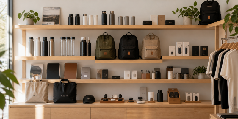 Product line example showing related ecommerce products under one brand