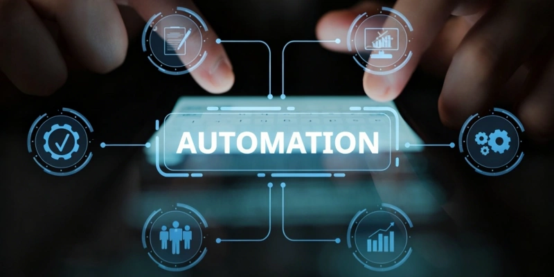 E-commerce business automation smartphone screen process 