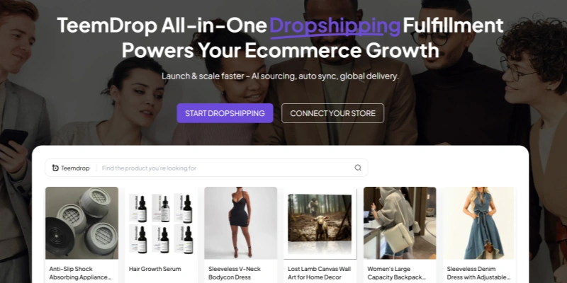 TeemDrop all-in-one dropshipping fulfillment
