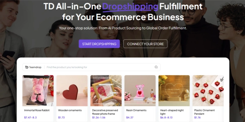 TeemDrop all-in-one dropshipping fulfillment AI product sourcing global order fulfillment